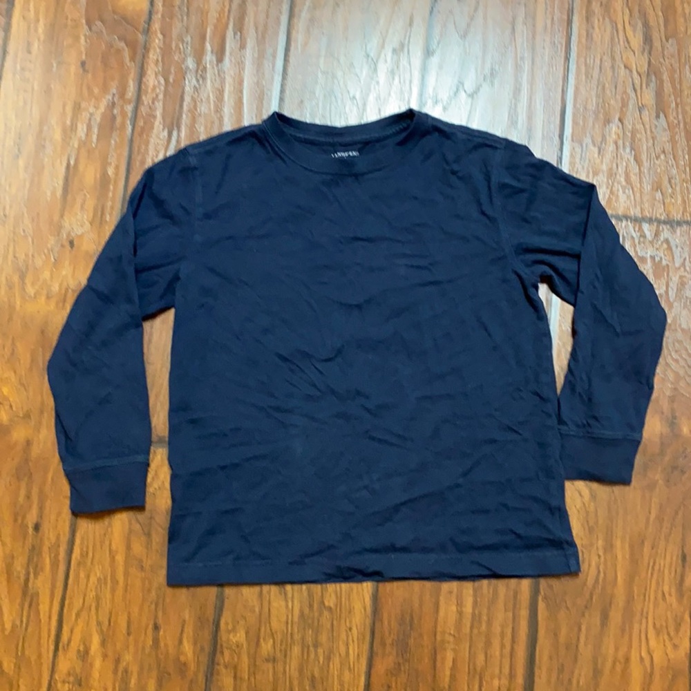 Land’s End Navy Blue Boys Long Sleeve T-Shirt